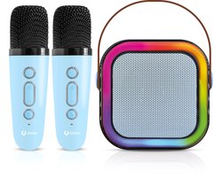 Vision Products Karaoke Speakerset met 2 microfoons Blauw