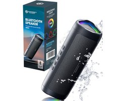 Gadgetplace Bluetooth Speaker - Tot 24 uur Muziek - RGB verlichting - IPX5 Waterproof - Draadloze Muziek Box - Partybox - Geluidsbox