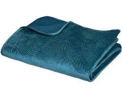 Luxe Velours Dekbedovertrek 240x260 cm Eendenblauw