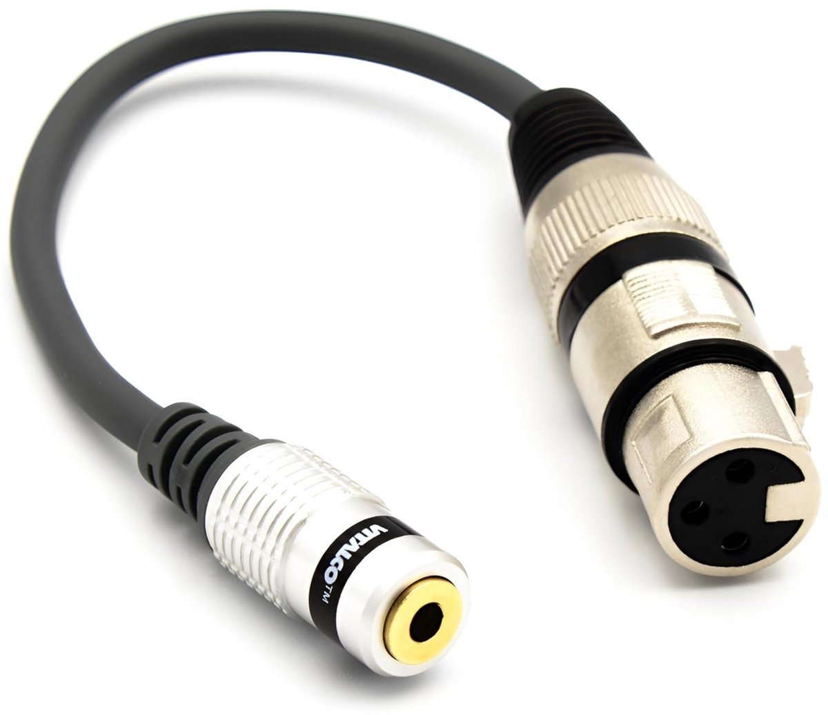 XLR Vrouwelijke naar 3.5mm Mini Jack TRS Vrouwelijke Adapter voor Audioverbindingen
