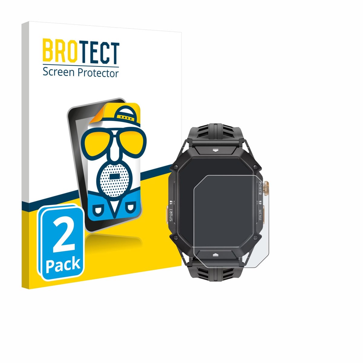 BROTECT - Screenprotector voor Oukitel BT80 - Folie Beschermfolie matte 2 Stuks