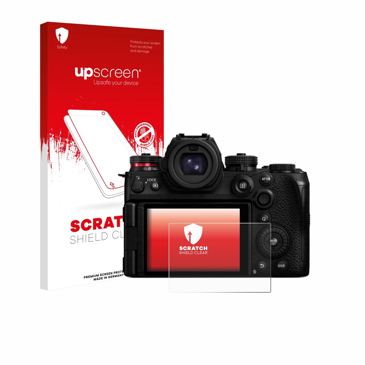 upscreen - Screenprotector voor Panasonic Lumix DC-S1IIE - Folie Beschermfolie transparant