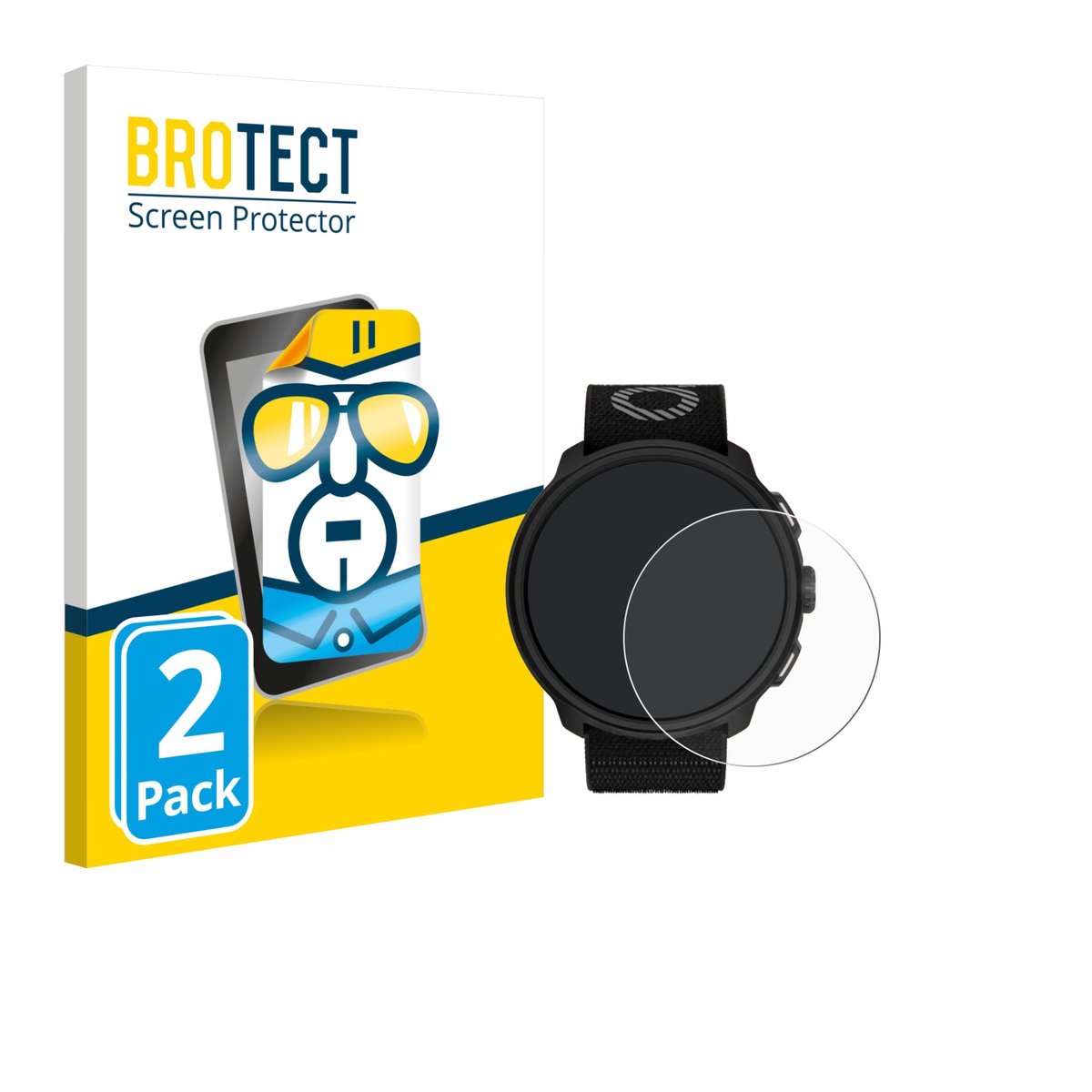 BROTECT - Screenprotector voor Suunto Run - Folie Beschermfolie transparant 2 Stuks