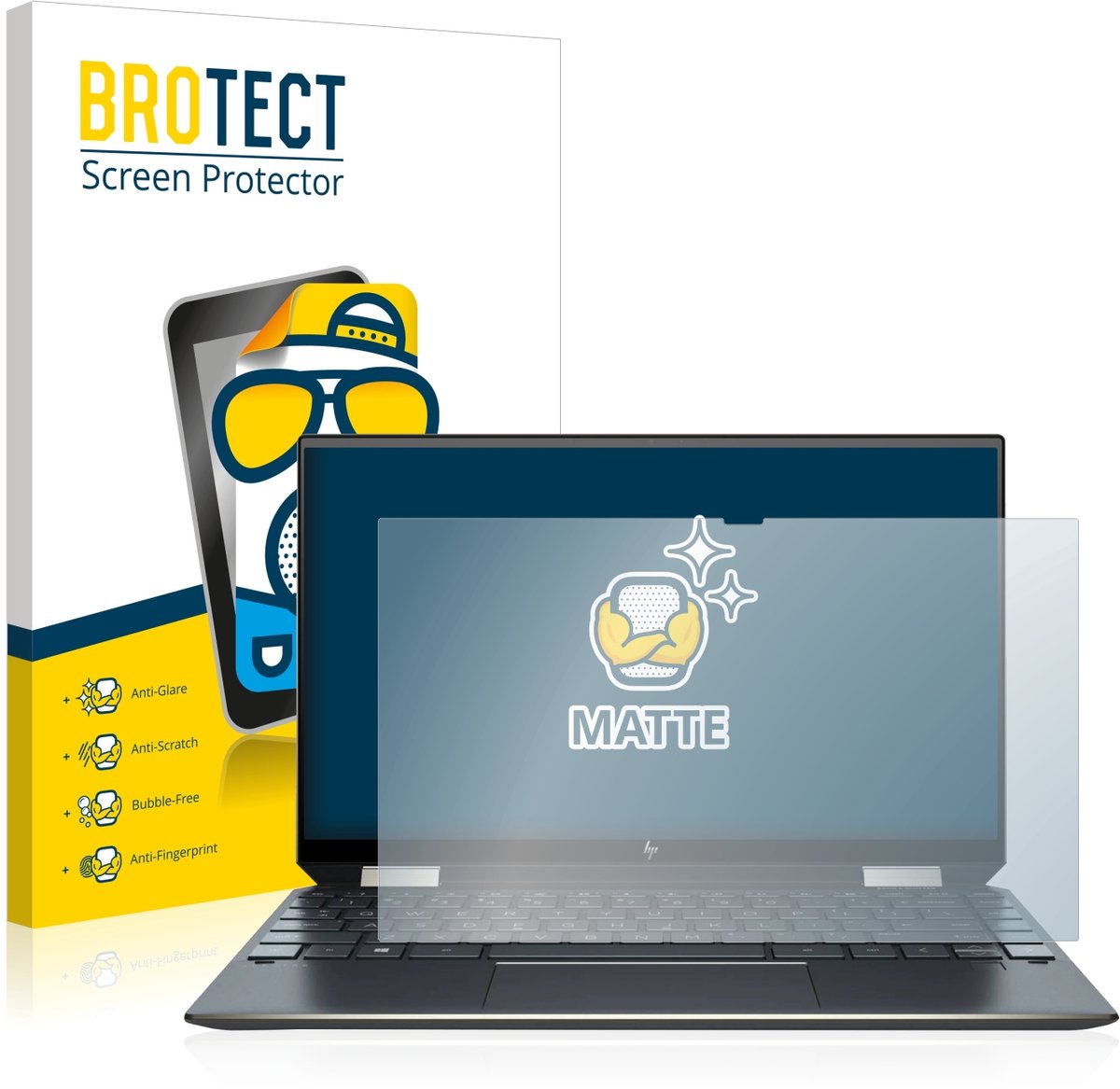 BROTECT - Screenprotector voor HP Spectre x360 13-aw0000ns - Folie Beschermfolie matte