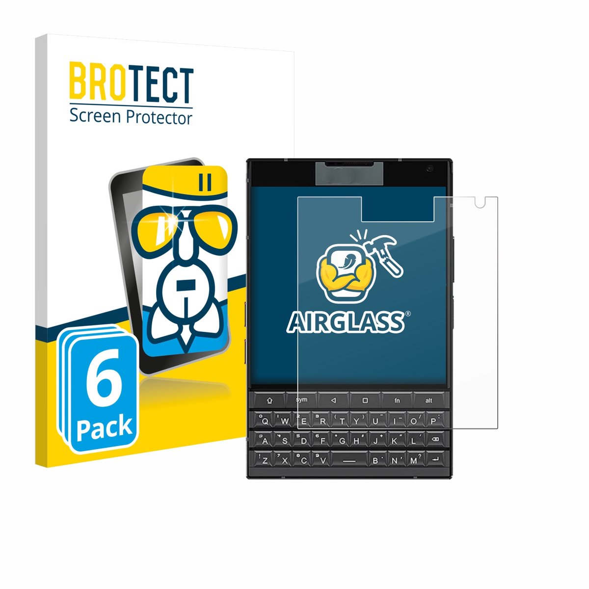 Screenprotector 6 Stuks voor Unihertz Titan 2 Beschermglas transparant