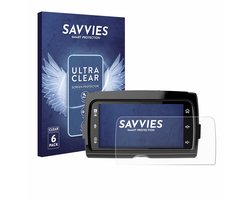 Savvies - Screenprotector voor Harley Davidson Soundstream Reserve WHD14+ - Folie Beschermfolie transparant 6 Stuks