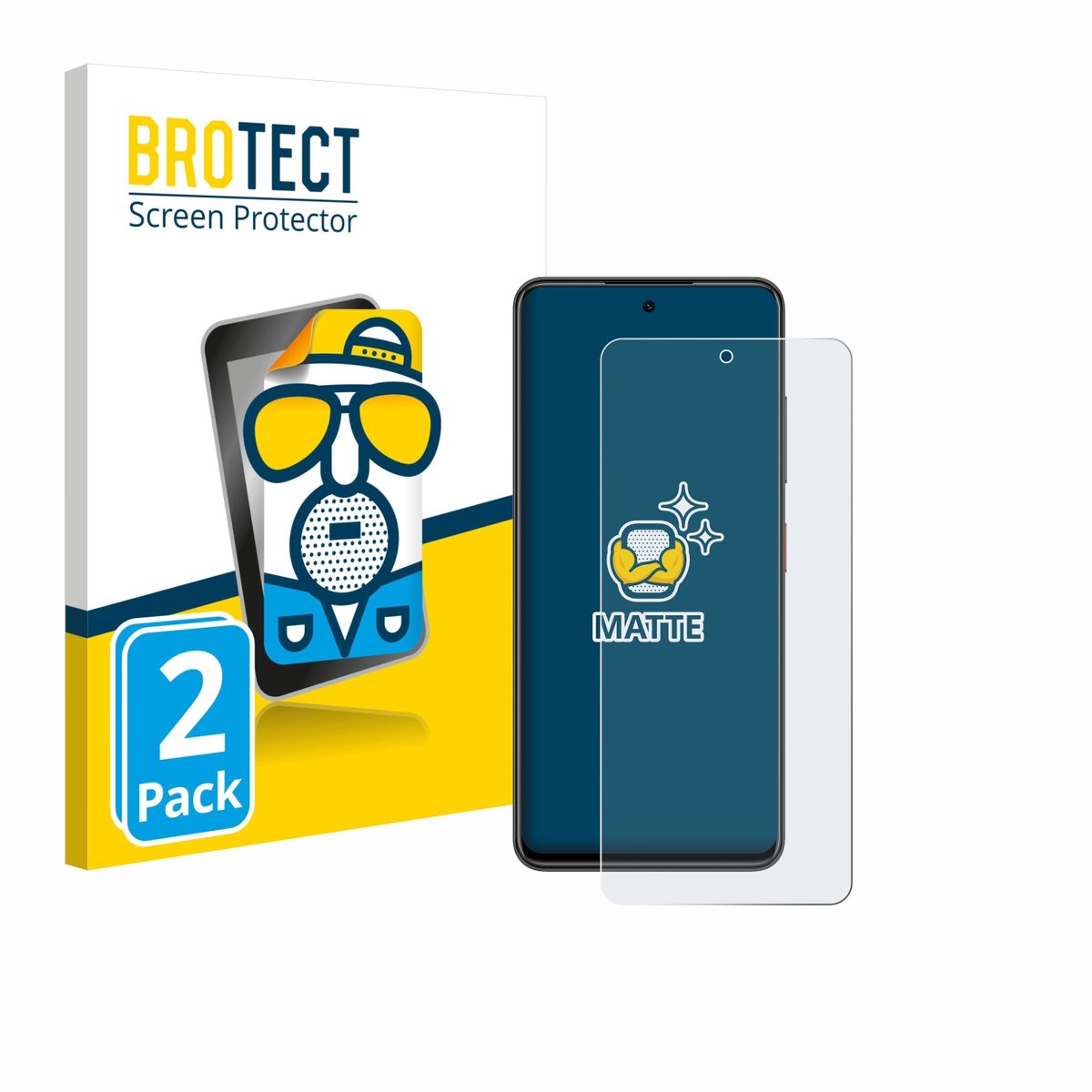 BROTECT - Screenprotector voor Nubia Focus - Folie Beschermfolie matte 2 Stuks