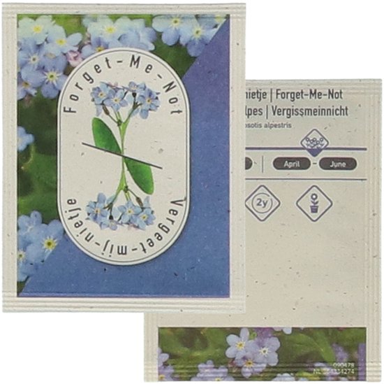 Vergeet-mij-nietjes zaden – Myosotis alpestri - bloeit in April / Mei / Juni