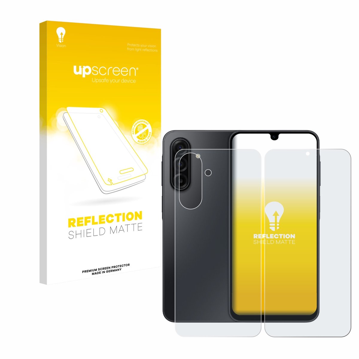 upscreen - Screenprotector voor Samsung Galaxy A17 5G (Voor+Achter) - Folie Beschermfolie anti glare matte