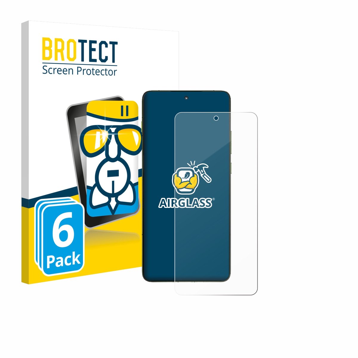 Screenprotector 6 Stuks voor Motorola Edge 70 Beschermglas transparant