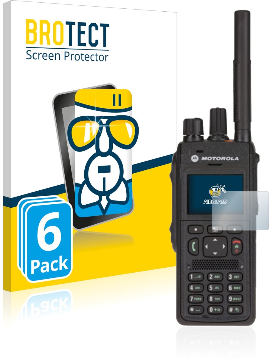 Screenprotector 6 Stuks voor Motorola MTP3550 Beschermglas transparant