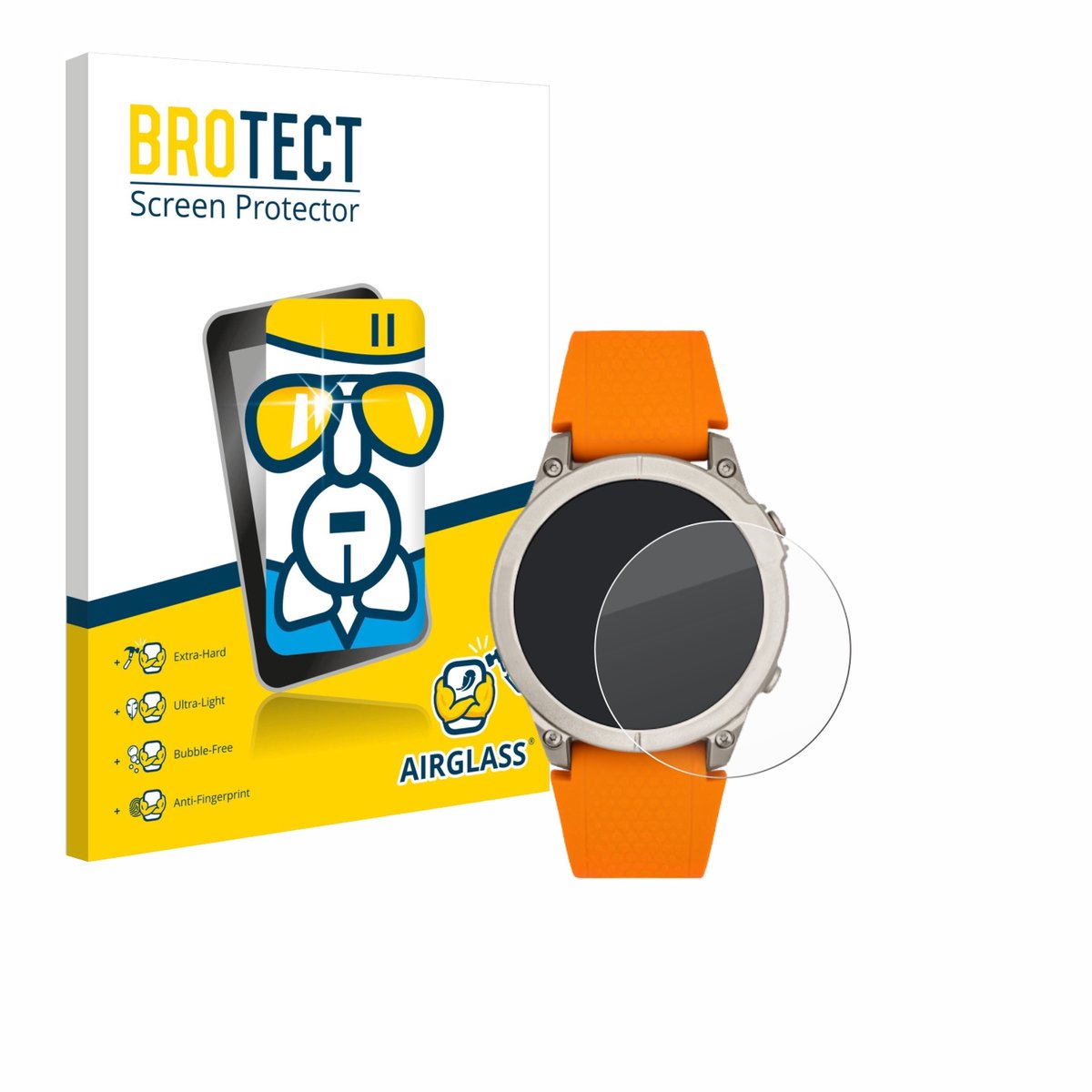 Screenprotector voor Watchmark GPS WATCH Beschermglas transparant