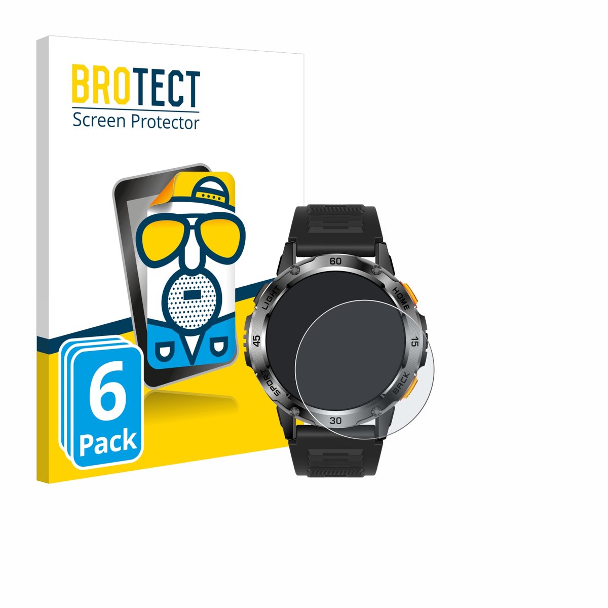 BROTECT - Screenprotector voor BlitzWolf BW-AT7 - Folie Beschermfolie matte 6 Stuks