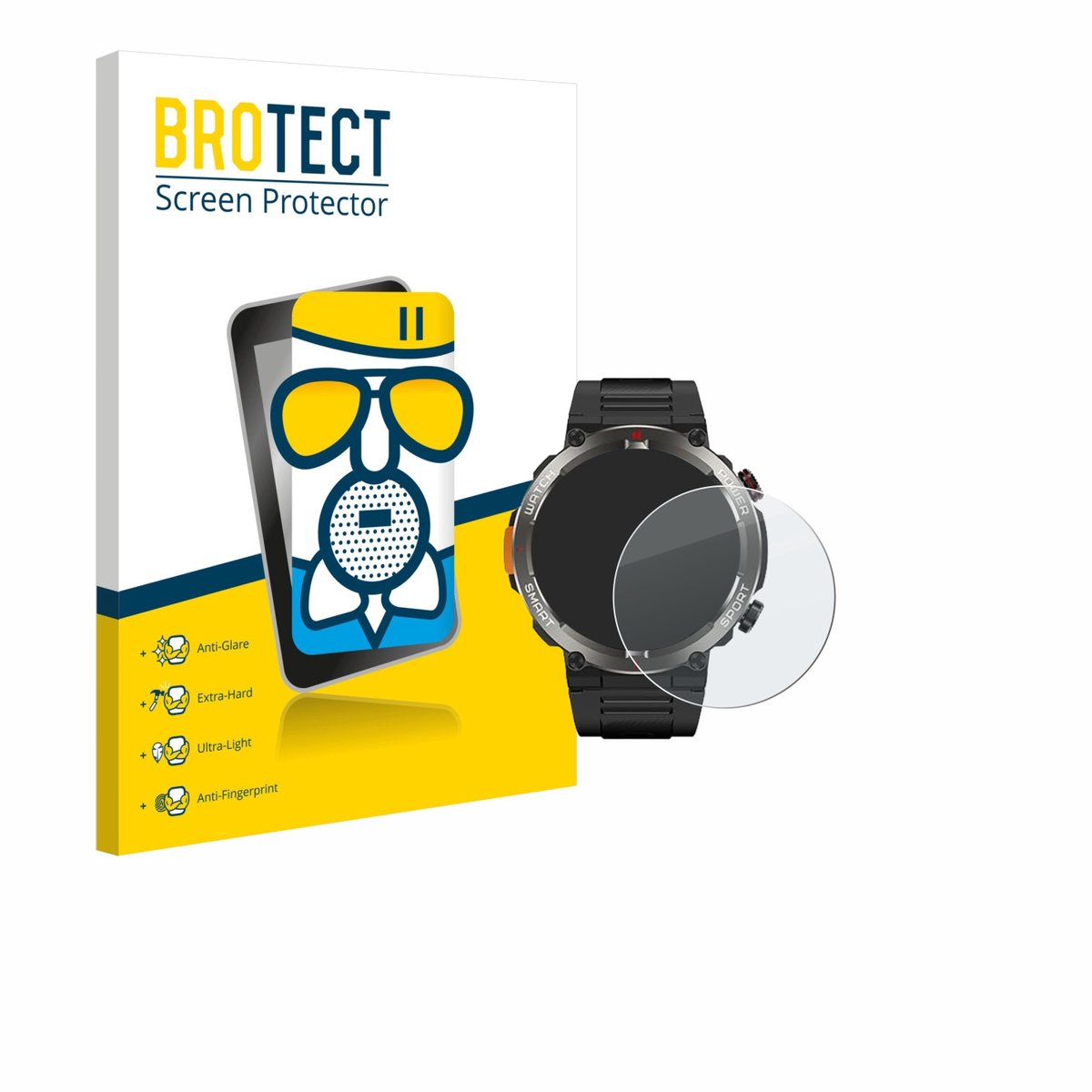 BROTECT - Screenprotector voor Yxtel W50Pro 1.45" - Folie Beschermfolie Beschermglas matte