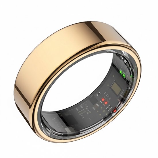 Focus® S1 Smart Ring - Rose gold - Maat 9 - Hartslag - Menstruatiecyclus - Slaap Monitor - Slimme Ring - Sport Prestatie - Stappenteller -IP68 Waterdicht - O2 Meting - Dames - Heren - Wearables - Oplaad Case - beschermring
