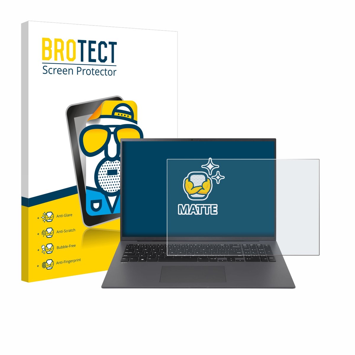 BROTECT - Screenprotector voor LG gram 17" 2024 - Folie Beschermfolie matte