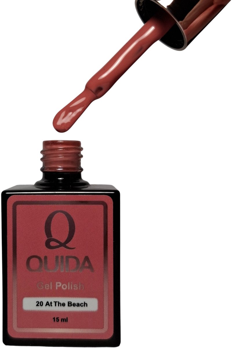 Quida Gelpolish #20 at the beach- peach nude tint