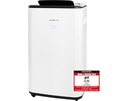Emerio Luchtontvochtiger - 30L/dag - Ruimtes tot 60 m² - 6L waterreservoir - Automatische uitschakeling - Water-vol-alarm - Kledingdroogfunctie - Digitaal display - Continue drainage - 54dB - Timer functie - DH-129238