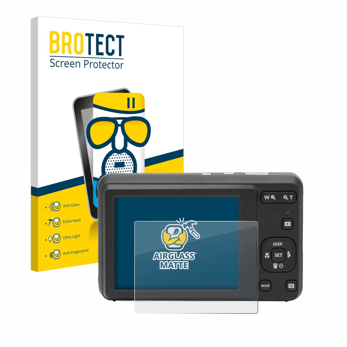 BROTECT - Screenprotector voor Kodak Pixpro FZ55 - Folie Beschermfolie Beschermglas matte