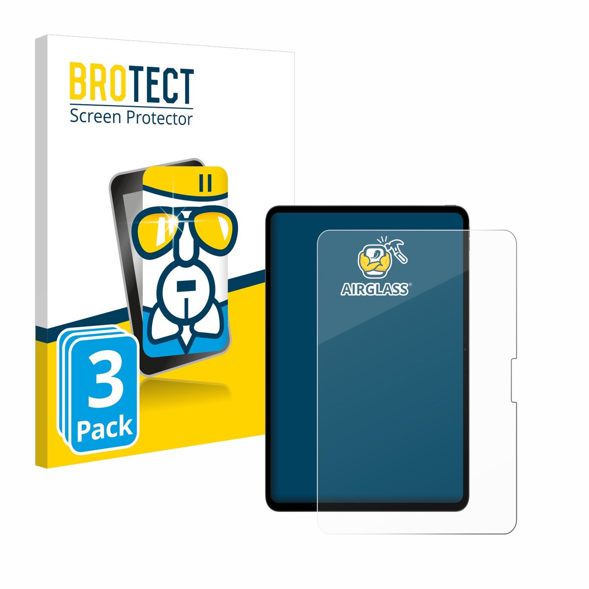 Screenprotector 3 Stuks voor Apple iPad Pro 13" 2024 / 2025 Beschermglas transparant