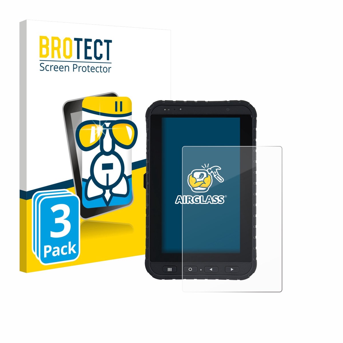 Screenprotector 3 Stuks voor Winmate M700DQ8 Beschermglas transparant