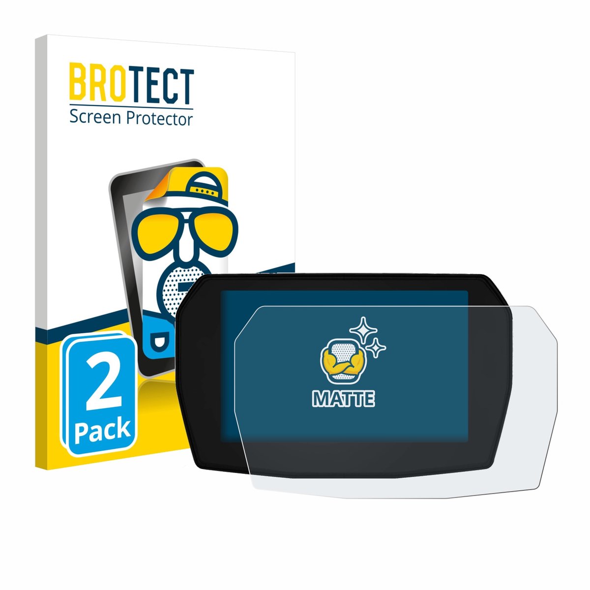 BROTECT - Screenprotector voor Ducati Panigale V2 2025 - Folie Beschermfolie matte 2 Stuks