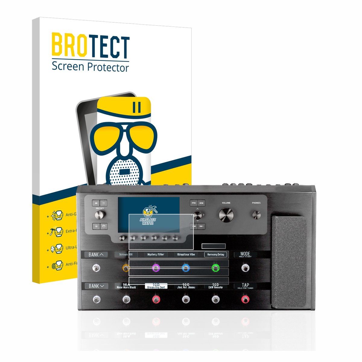 BROTECT - Screenprotector voor Line 6 Helix Floor - Folie Beschermfolie Beschermglas matte