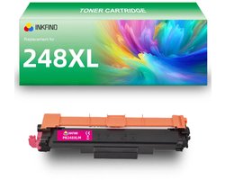 INKFIND TN248XL Magenta tonercartridge compatibel met Brother TN248XL TN-248XL Magenta toner cartridge - 1-pack Magenta