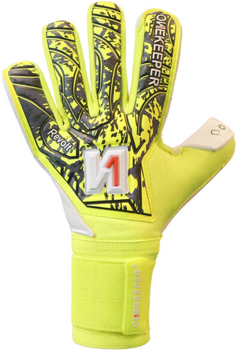 811x1200.jpg Onekeeper revolt keeperhandschoenen in de kleur geel. - Afbeelding 1