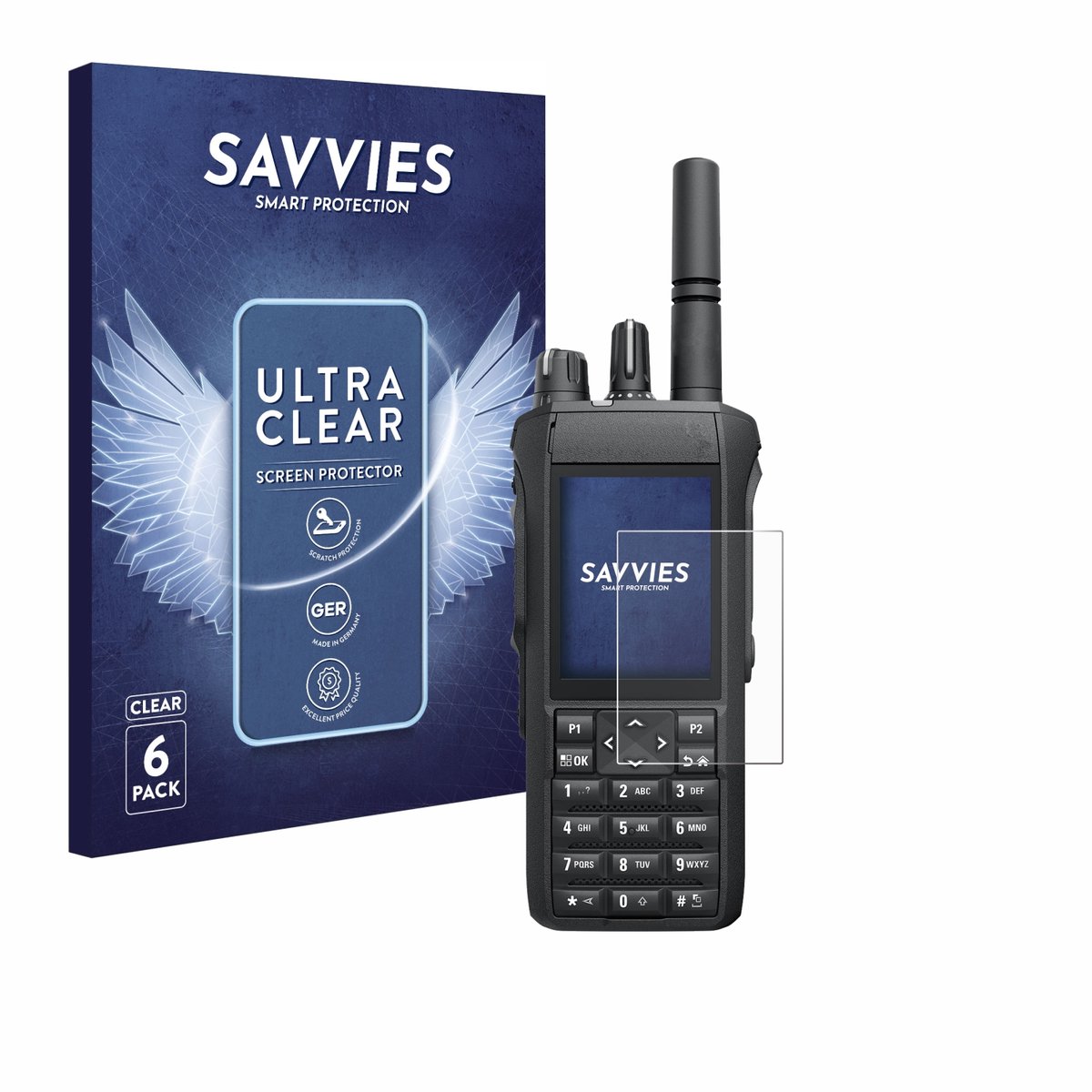 Savvies - Screenprotector voor Motorola R7 - Folie Beschermfolie transparant 6 Stuks