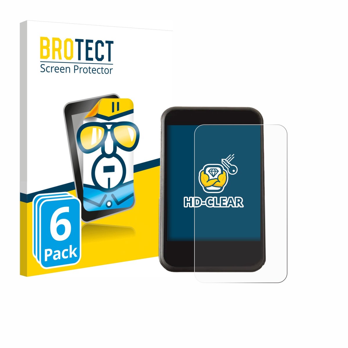 BROTECT - Screenprotector voor Freesky YL81F - Folie Beschermfolie transparant 6 Stuks