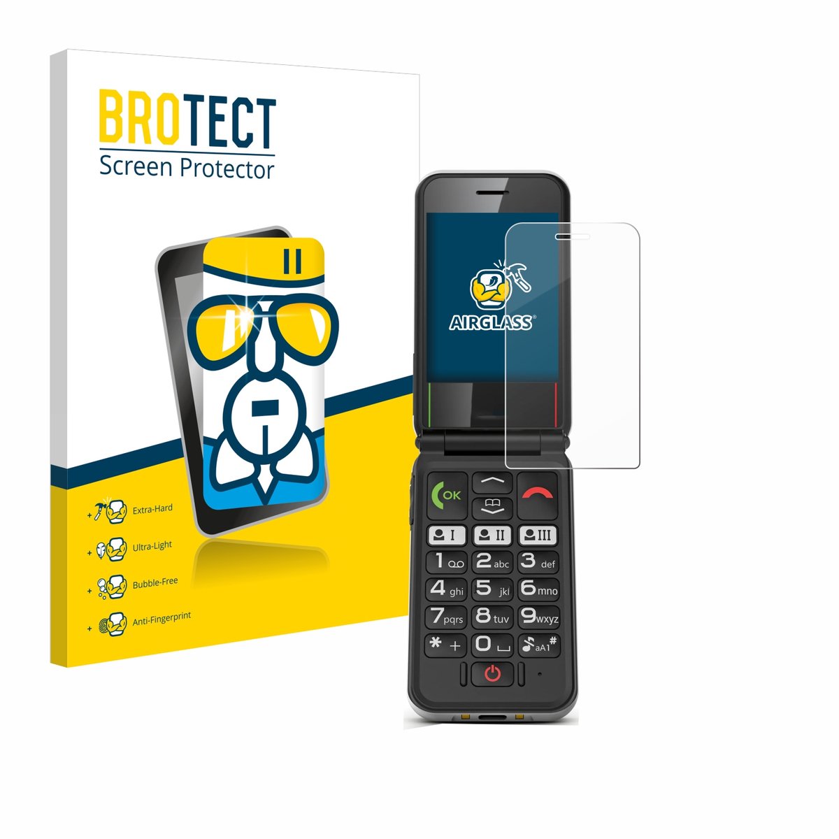 Screenprotector voor Emporia Simplicity glam Beschermglas transparant