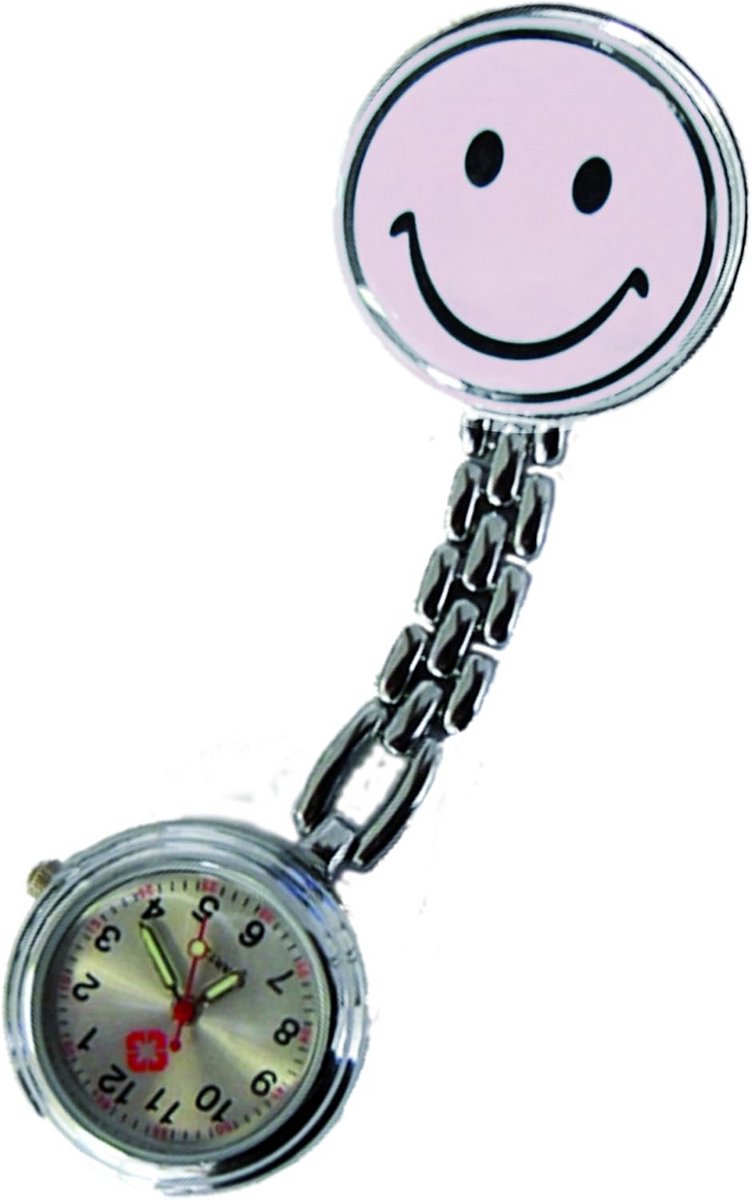 Set van 3 Witte Verpleegstershorloges met Clip en Hartslagmeter Functie