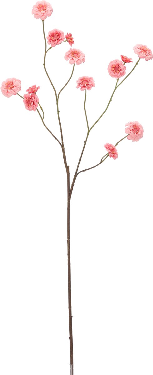 maxifleur Kunstplanten Zinna Kunstbloem Vertakt 110cm Roze