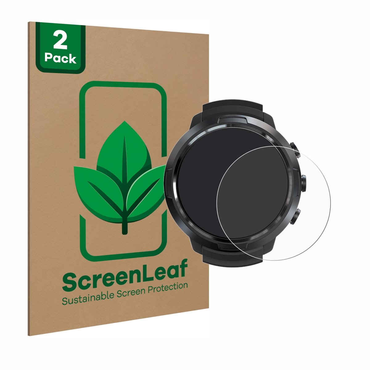 ScreenLeaf - Screenprotector voor Suunto D5 - Duurzame schermbescherming Folie Beschermfolie transparant 2 Stuks