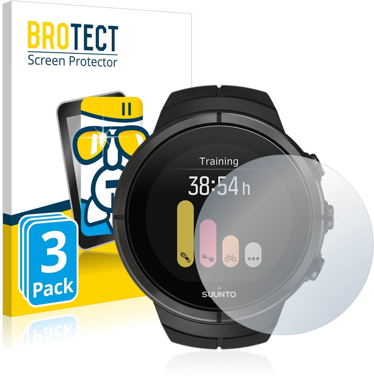 Screenprotector 3 Stuks voor Suunto Spartan Ultra Beschermglas transparant