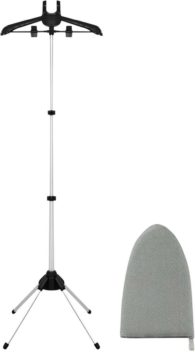 Kledingstomer Standaard met Handschoen – Verstelbare Stoomstandaard voor Kleding – 360° Draaibare Kledinghouder – Staande Kledinghanger voor Stomen & Ontkreuken
