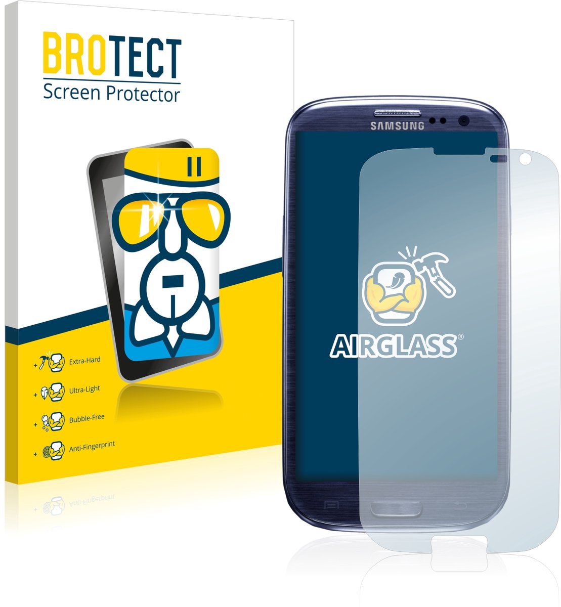 Screenprotector voor Samsung Galaxy S3 I9300 Beschermglas transparant