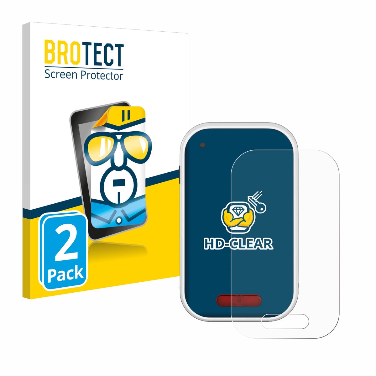 BROTECT - Screenprotector voor Polar V650 - Folie Beschermfolie transparant 2 Stuks