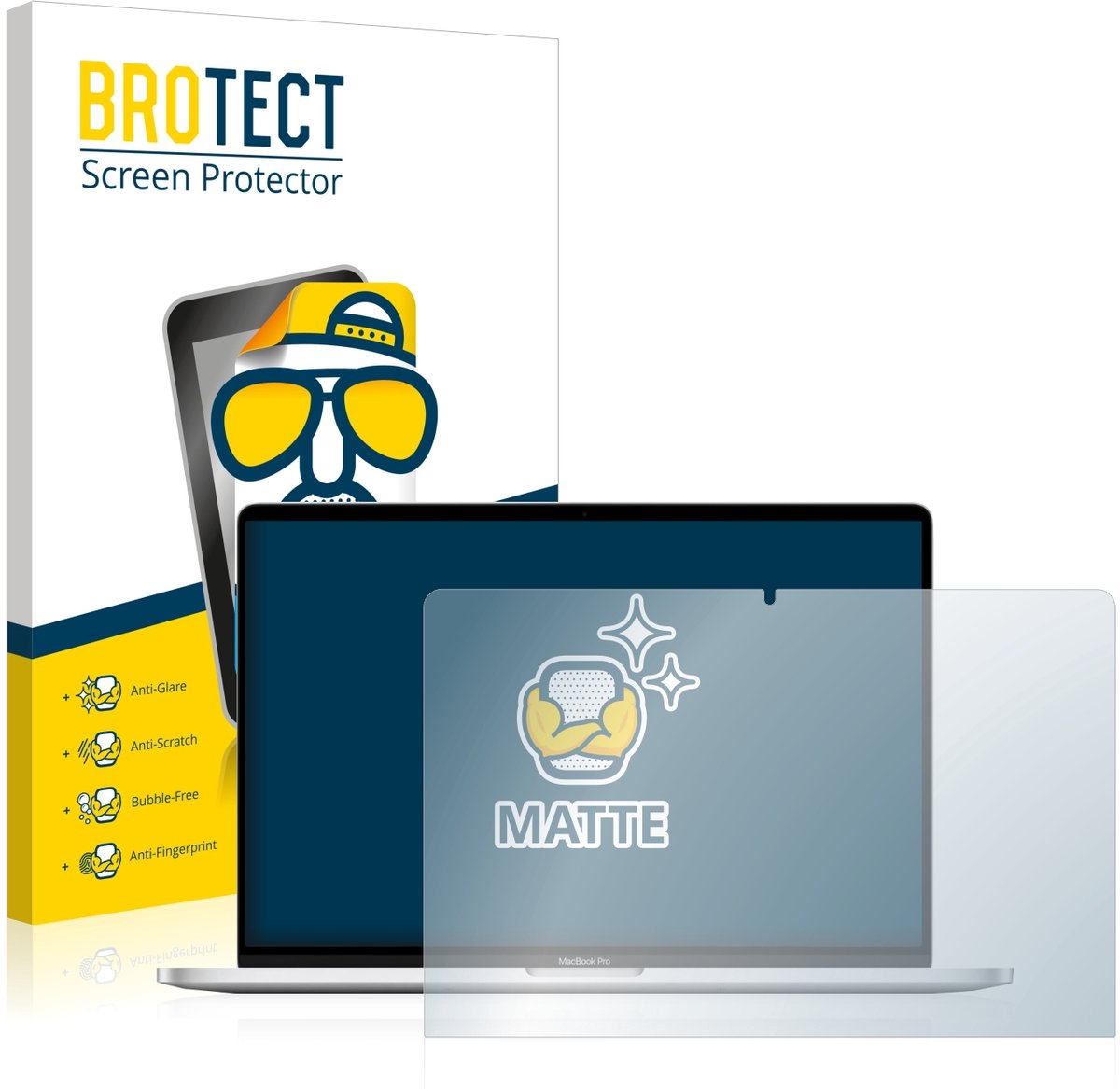 BROTECT - Screenprotector voor Apple MacBook Pro 16" 2019 - Folie Beschermfolie matte