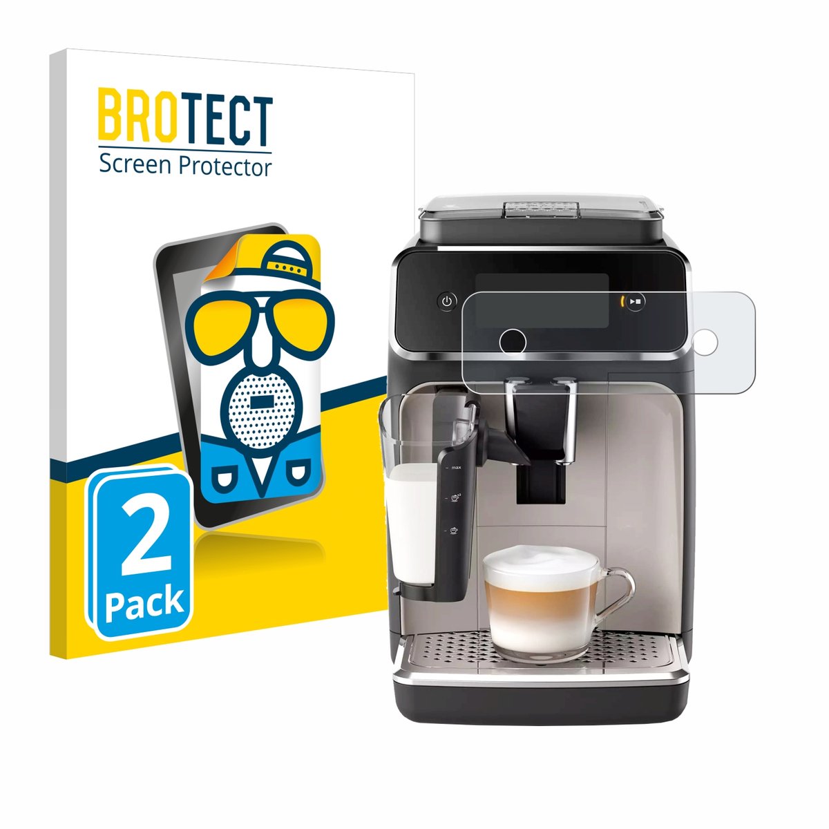 BROTECT - Screenprotector voor Philips Series 2300 - Folie Beschermfolie matte 2 Stuks