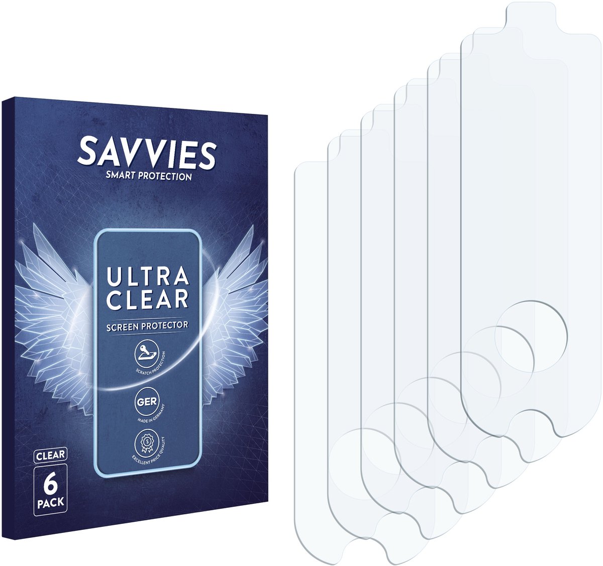 Savvies - Screenprotector voor Segway Ninebot KickScooter MAX G30 / G30D / G30D II - Folie Beschermfolie transparant 6 Stuks – foto 4