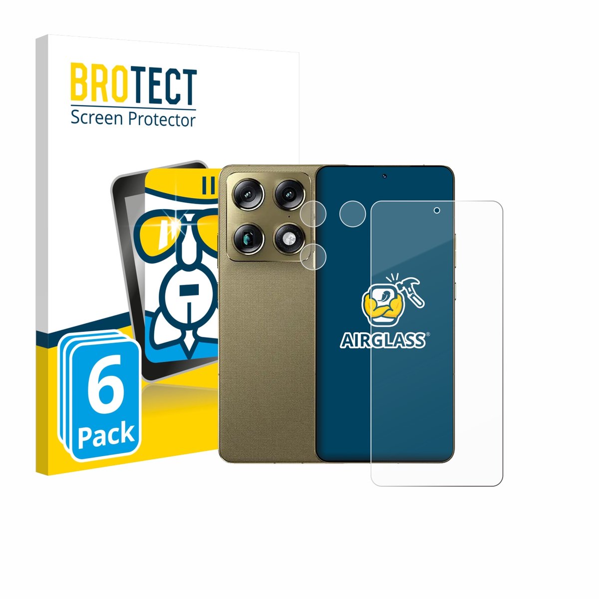 Screenprotector 6 Stuks voor Motorola Signature (Voor+Camera) Beschermglas transparant