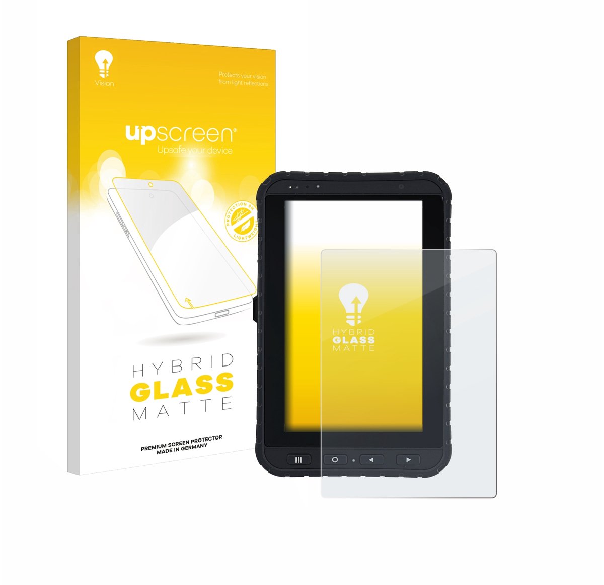 upscreen - Screenprotector voor Winmate M700DQ8 - Folie Beschermfolie Beschermglas matte