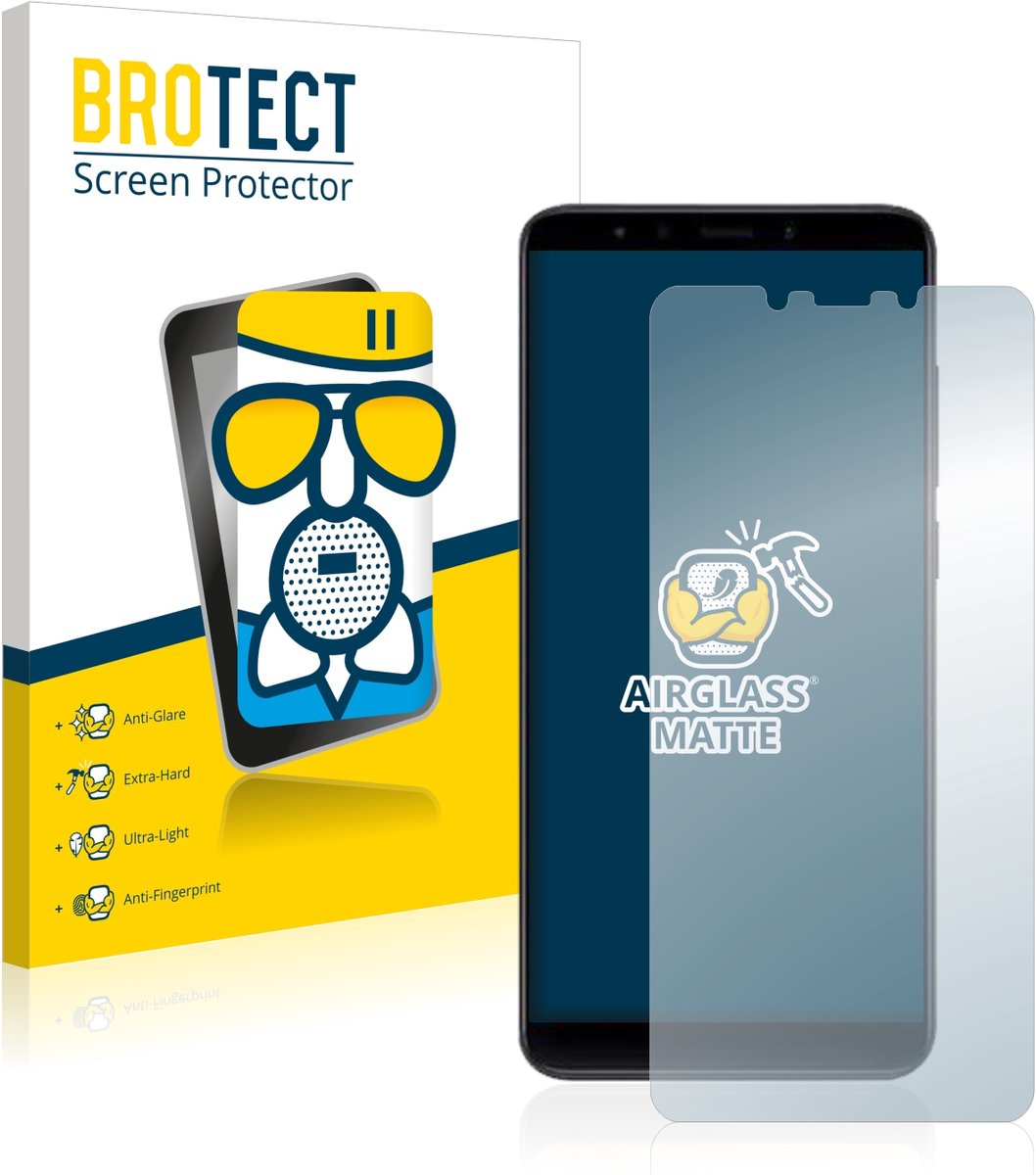 BROTECT - Screenprotector voor Xiaomi Mi A2 - Folie Beschermfolie Beschermglas matte