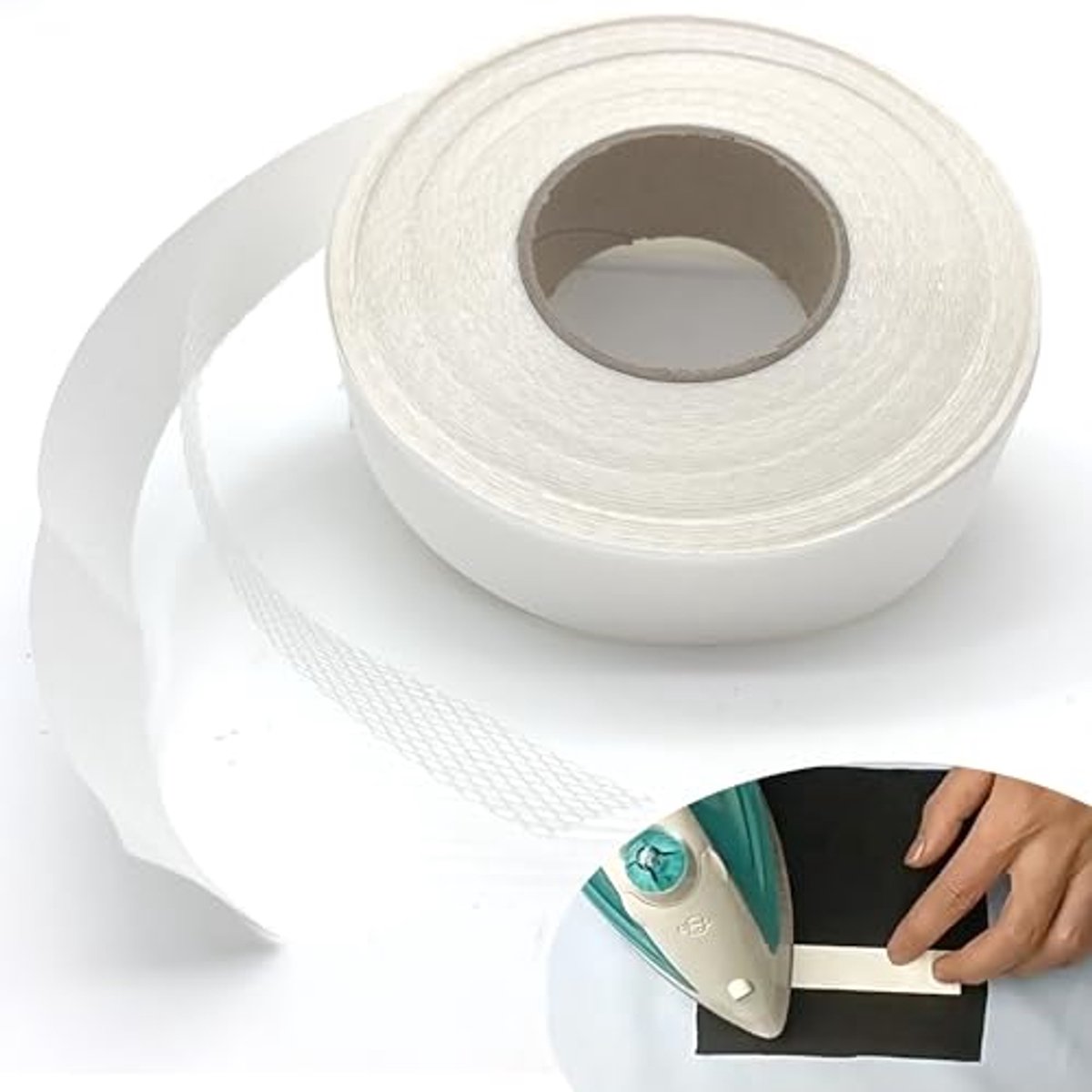 Dubbelzijdig Plakband voor Stof - 20 Meter Hotmeltlijm - 2 cm Breed