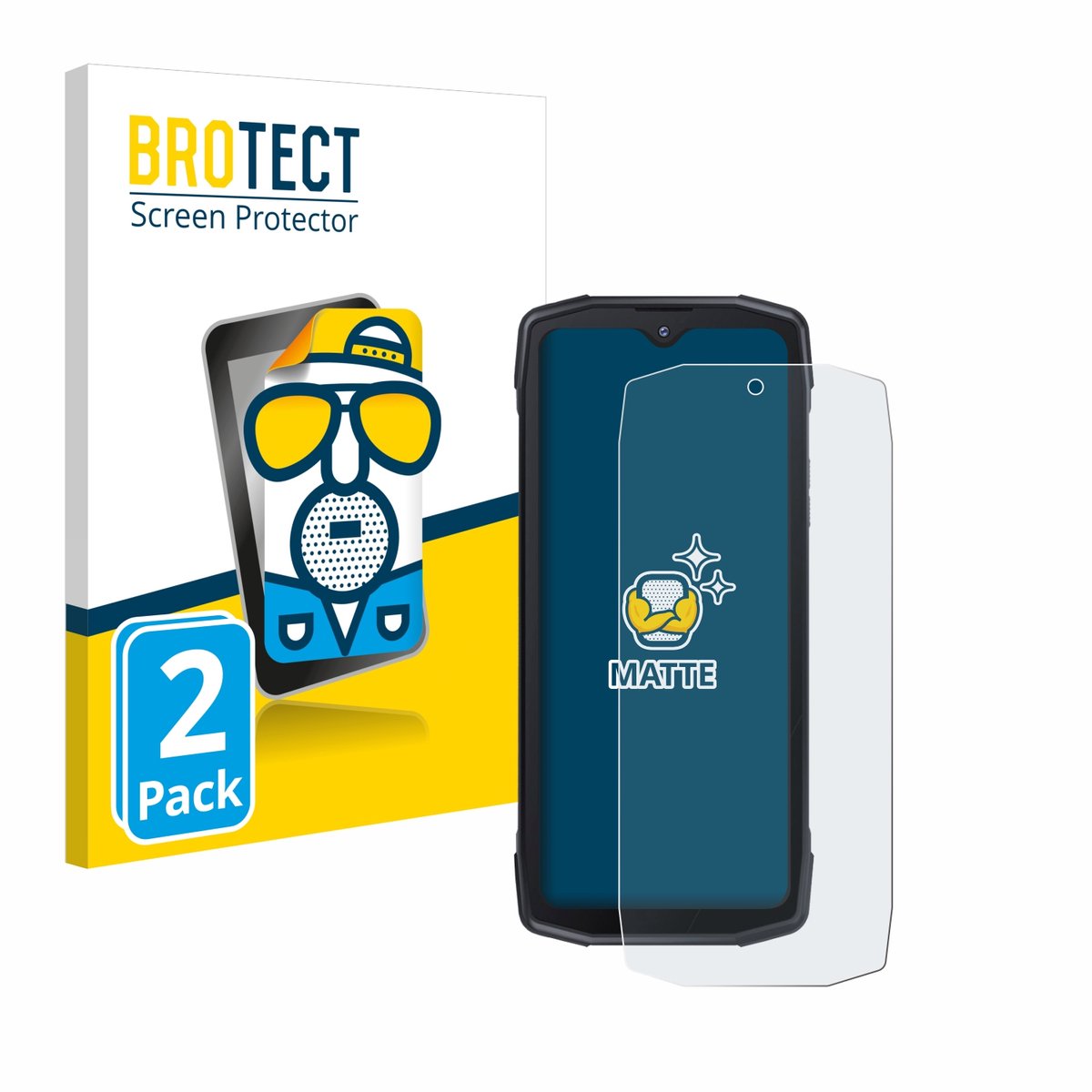 BROTECT - Screenprotector voor Cubot King Kong Star 5G - Folie Beschermfolie matte 2 Stuks