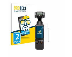 BROTECT - Screenprotector voor DJI Osmo Pocket 3 (Display + Lens) - Folie Beschermfolie transparant 2 Stuks