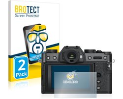 BROTECT - Screenprotector voor Fujifilm X-T30 ll - Folie Beschermfolie transparant 2 Stuks