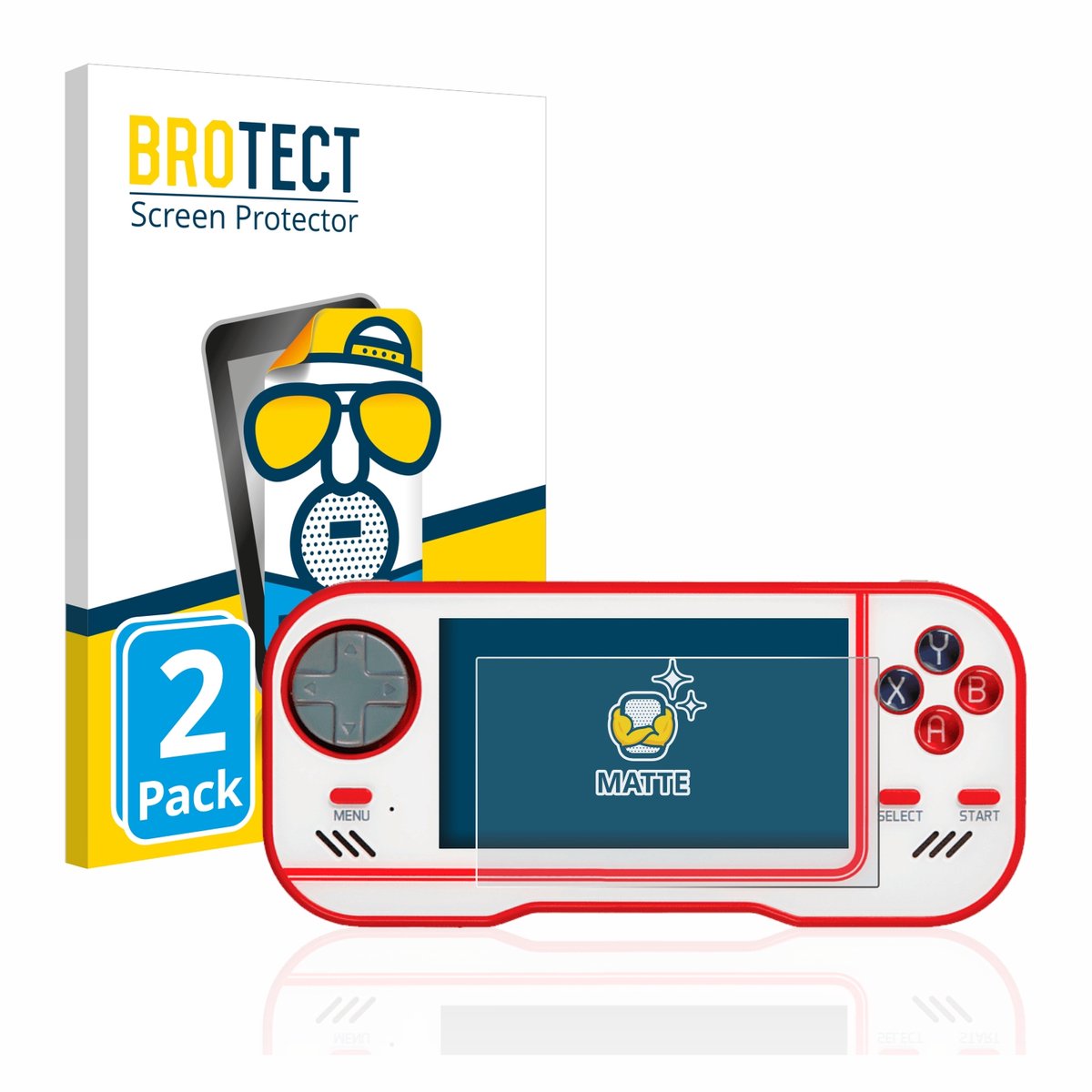 BROTECT - Screenprotector voor Blaze Evercade - Folie Beschermfolie matte 2 Stuks